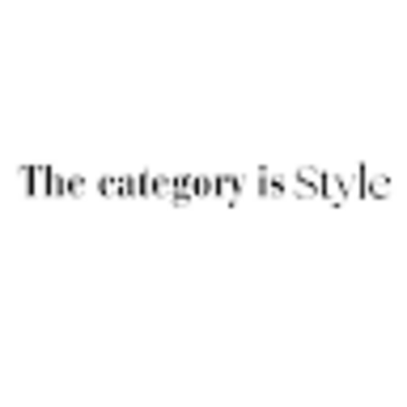 categoryisstyle